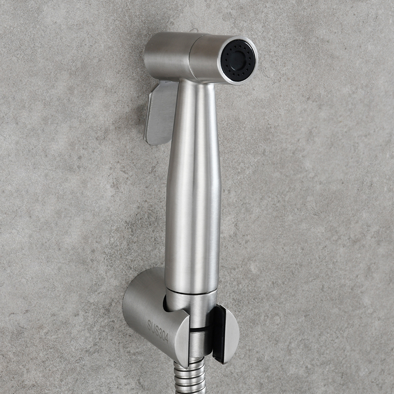 Tecmolog Stainless Steel Bidet Sprayer Holder(Showerhead holder), Wall Mounted/Hanging on for Toilet/Washroom