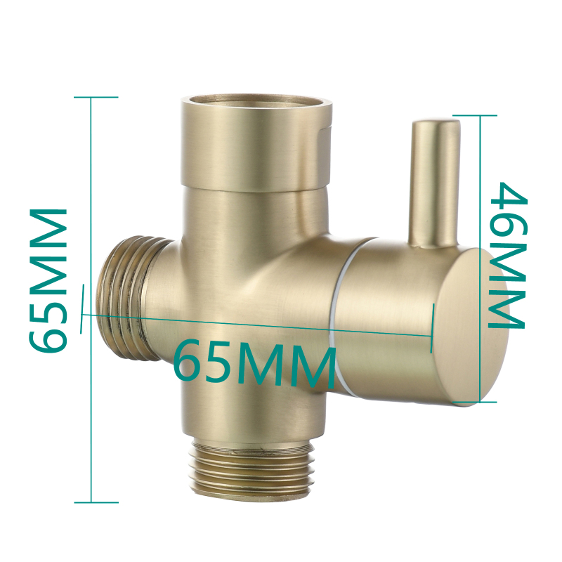 Tecmolog Brass Shower Arm Diverter Valve for Hand Held Showerhead 3 Way Shower Diverter Valve G1/2 DSF007/DSF007NA/DSF007C