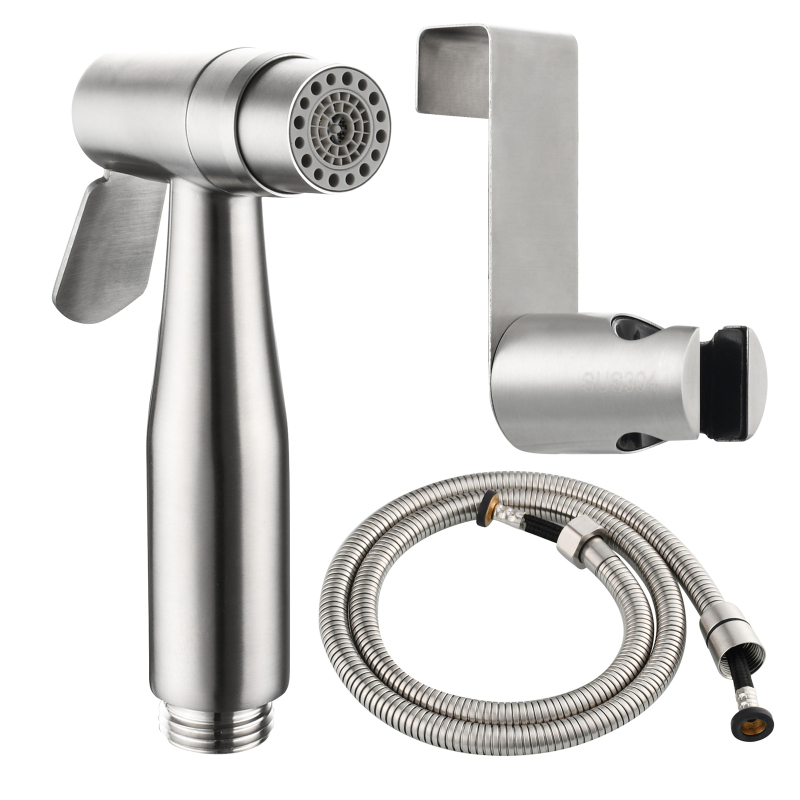 Tecmolog Stainless Steel Hand Held Bidet Sprayer Shattaf with Double Water Mode for Toilet Washing WS024A/WS024AS/WA024AF