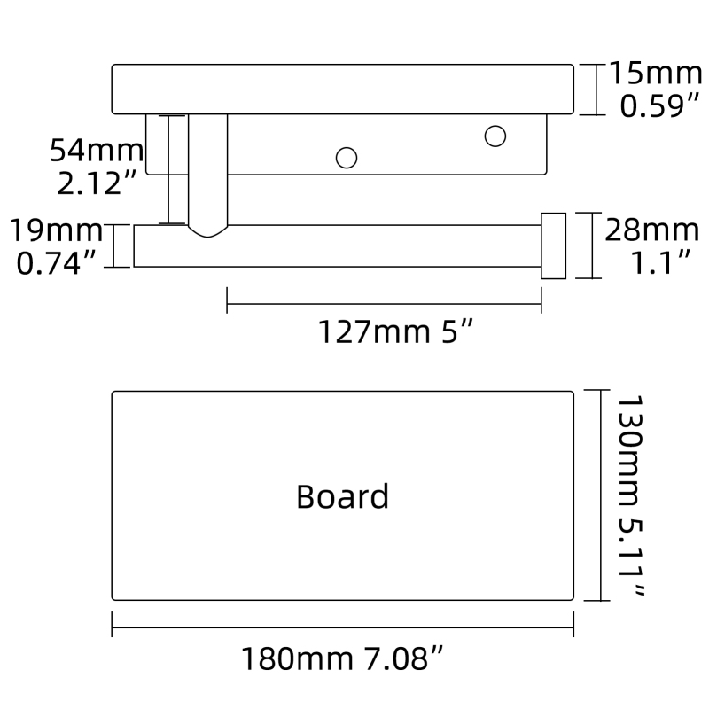 Tecmolog 304 Stainless Steel Brushed Nickel Toilet Paper Holder with Natural Marble Shelf,Screw Wall Mounted,SBH269NA