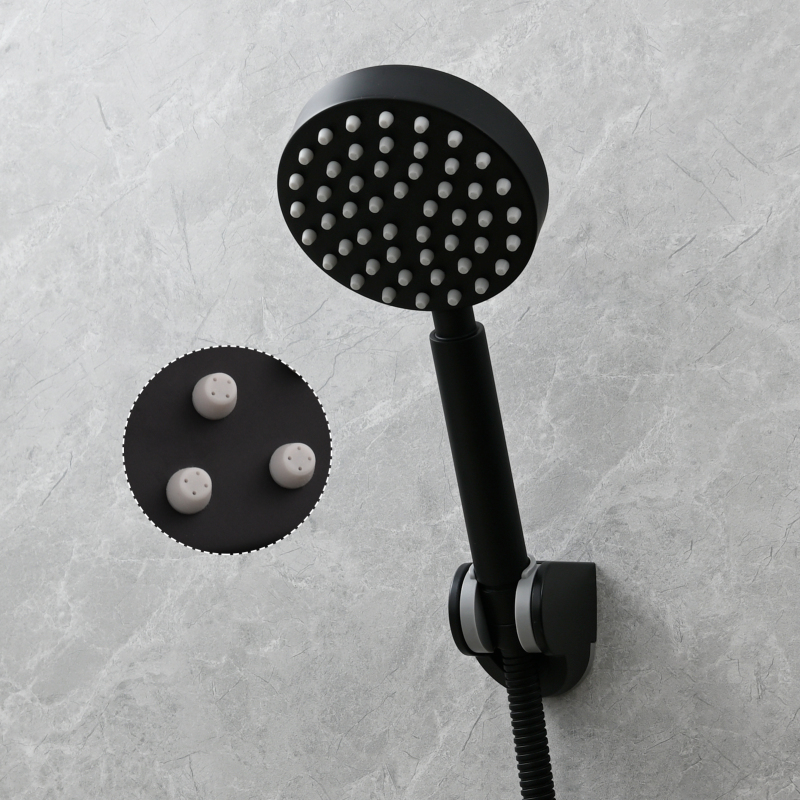 Tecmolog Stainless Steel Pressurized Shower Head,Brushed Nickel Bathroom Handheld Shower Head,BS171