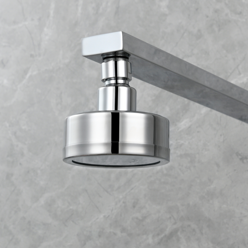 Tecmolog Stainless Steel Brushed Nickel Shower Head, Pressurized Water Saving and 360°  Rotate Shower Head