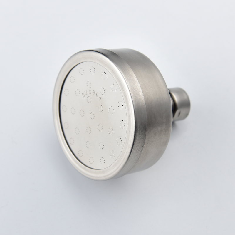 Tecmolog Stainless Steel Brushed Nickel Shower Head, Pressurized Water Saving and 360°  Rotate Shower Head