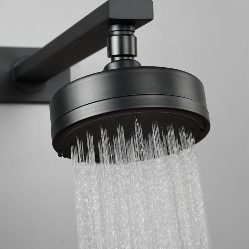 Tecmolog Stainless Steel Brushed Nickel Shower Head, Pressurized Water Saving and 360°  Rotate Shower Head