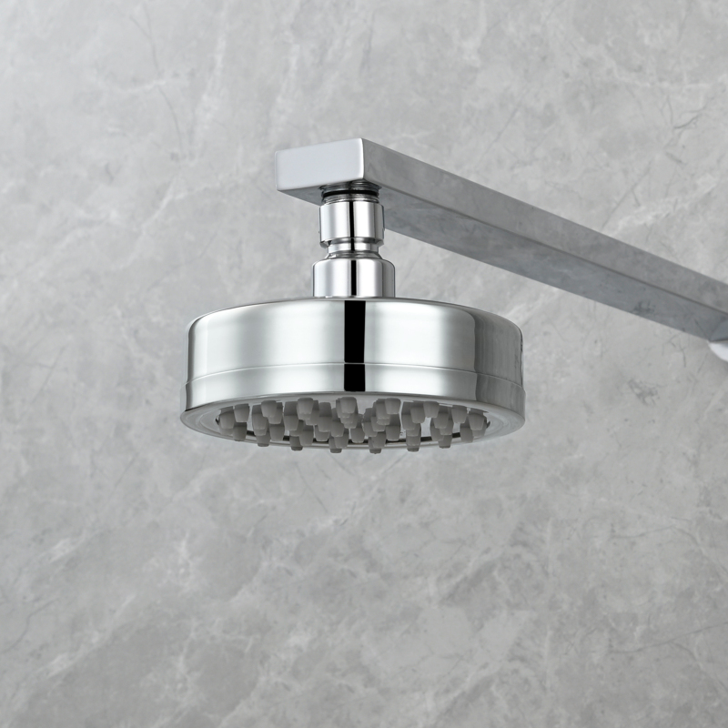 Tecmolog Stainless Steel Brushed Nickel Shower Head, Pressurized Water Saving and 360°  Rotate Shower Head