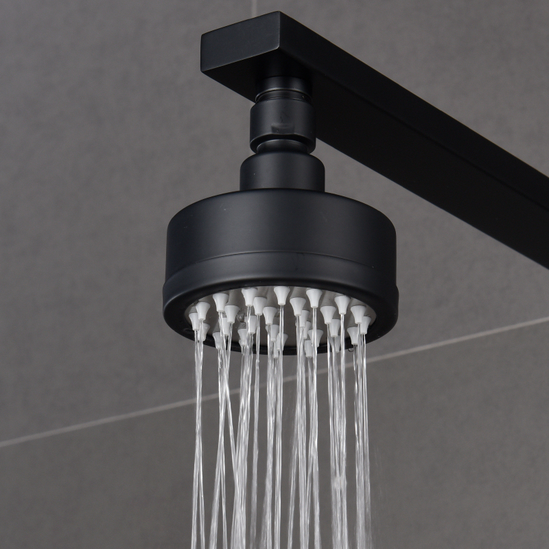 Tecmolog Stainless Steel Brushed Nickel Shower Head, Pressurized Water Saving and 360°  Rotate Shower Head