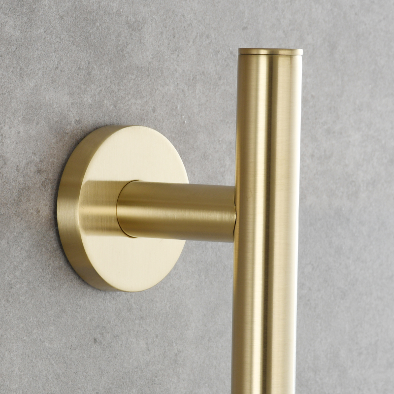 Tecmolog Brass 27.55-Inch Slide Bar with Adjustable Brass Shower Holder for Bathroom Wall Mount