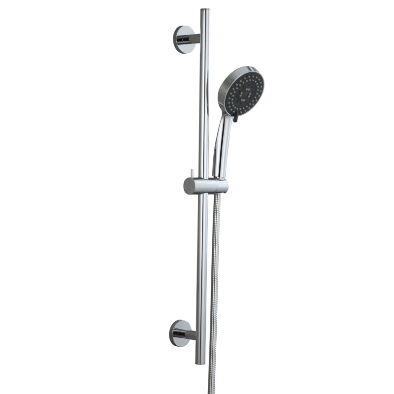 Tecmolog Brass 27.55-Inch Slide Bar with Adjustable Brass Shower Holder for Bathroom Wall Mount