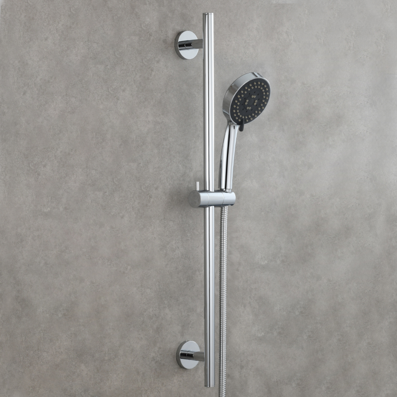 Tecmolog Brass 27.55-Inch Slide Bar with Adjustable Brass Shower Holder for Bathroom Wall Mount