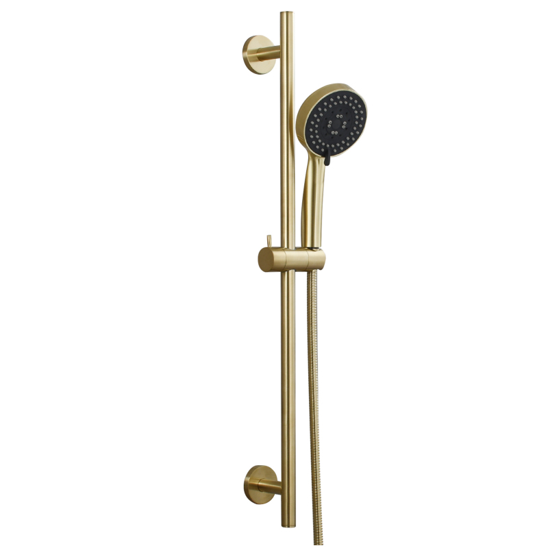 Tecmolog Brass 27.55-Inch Slide Bar with Adjustable Brass Shower Holder for Bathroom Wall Mount