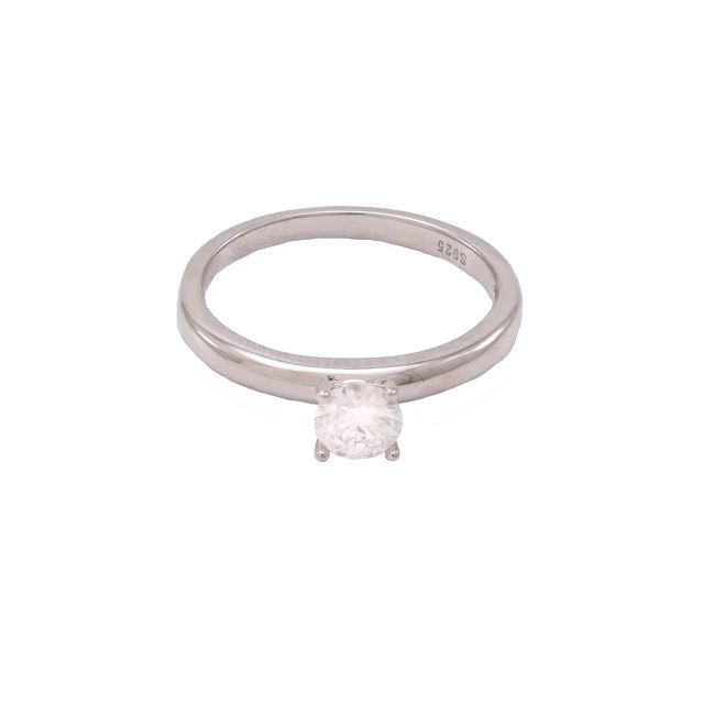 Moissanite 925 silver ring  0.5 carat KRS09571