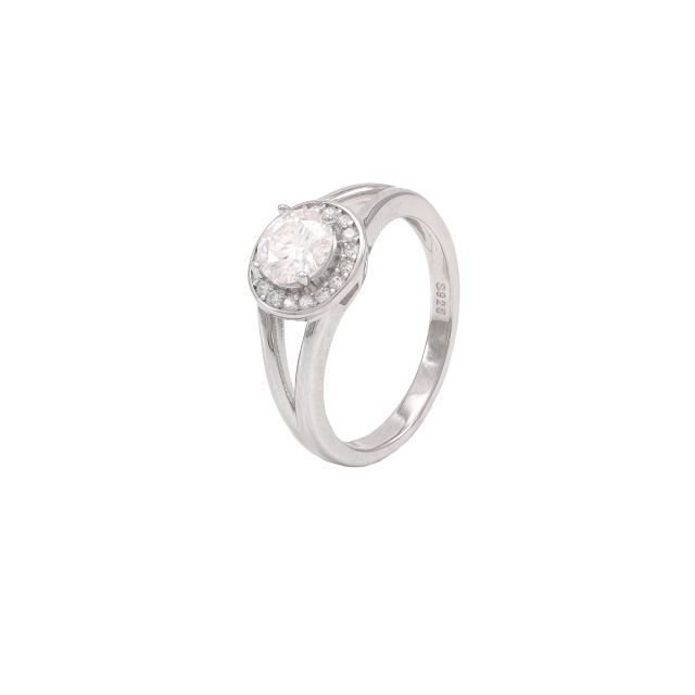Moissanite 925 silver ring  0.8 carat KRS09459