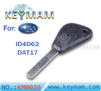 Subaru ID4D62 transponder key