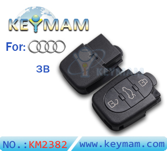 Audi 3 button remote shell(big battery)