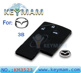 Mazda 3 button smart card shell