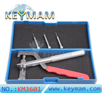 Auto fold key dowel destuffing plier