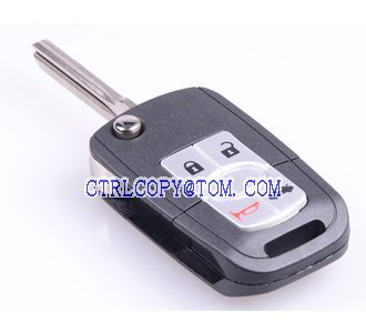 Buick 4 button flip remote key shell