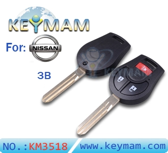 Nissan Sunny 3 button remote key shell