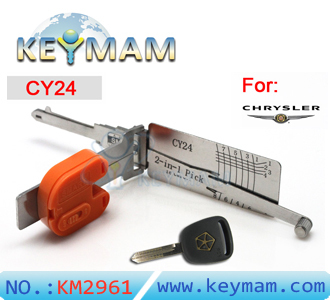 Chrysler CY24 lock pick &amp; reader 2-in-1 tool