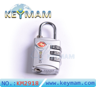 High Security TSA 309 Combination Travel Suitcase Luggage Lock Padlock(silver color)