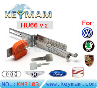 VW AUDI HU66 ver.2  door lock  pick &amp; reader 2-in-1 tool