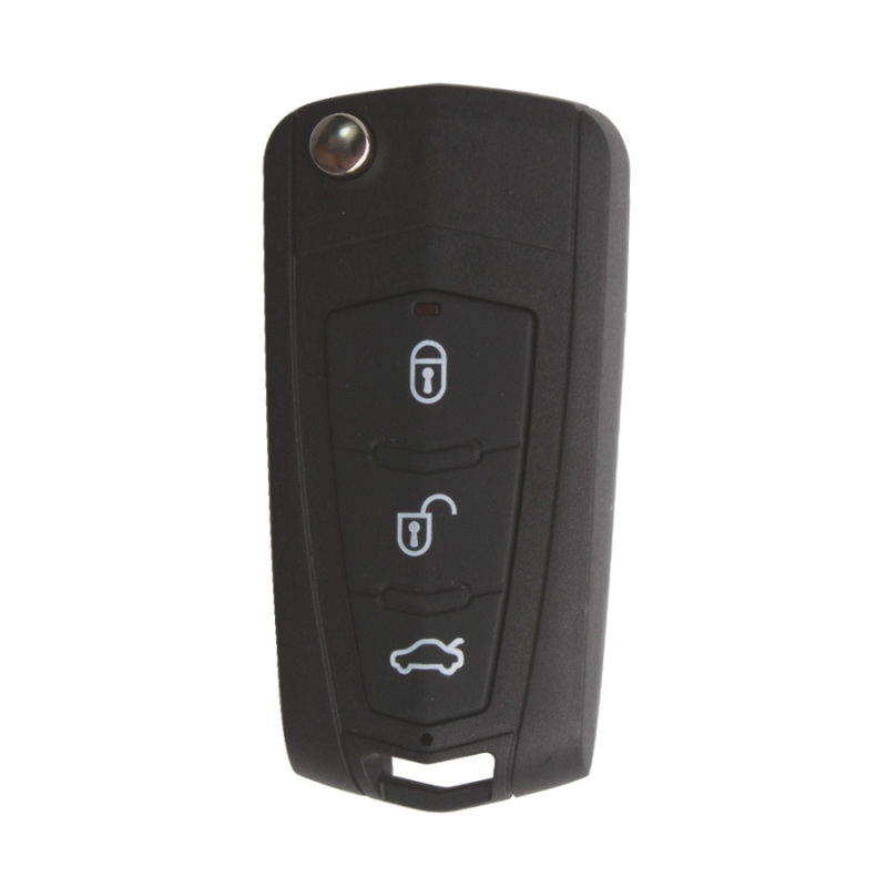 New Modified Remote Key Shell 3 Button (With Battery Metal ) For KIA Carens 5pcs/lot