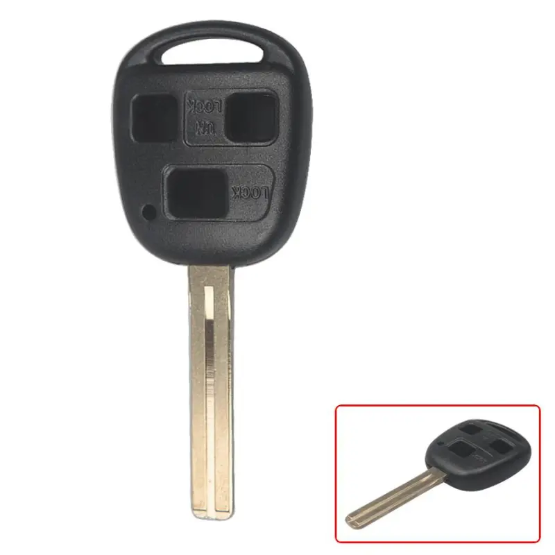 Remote Key Shell 3 Button Without Logo TOY40(Long) For Lexus 5pcs/lot