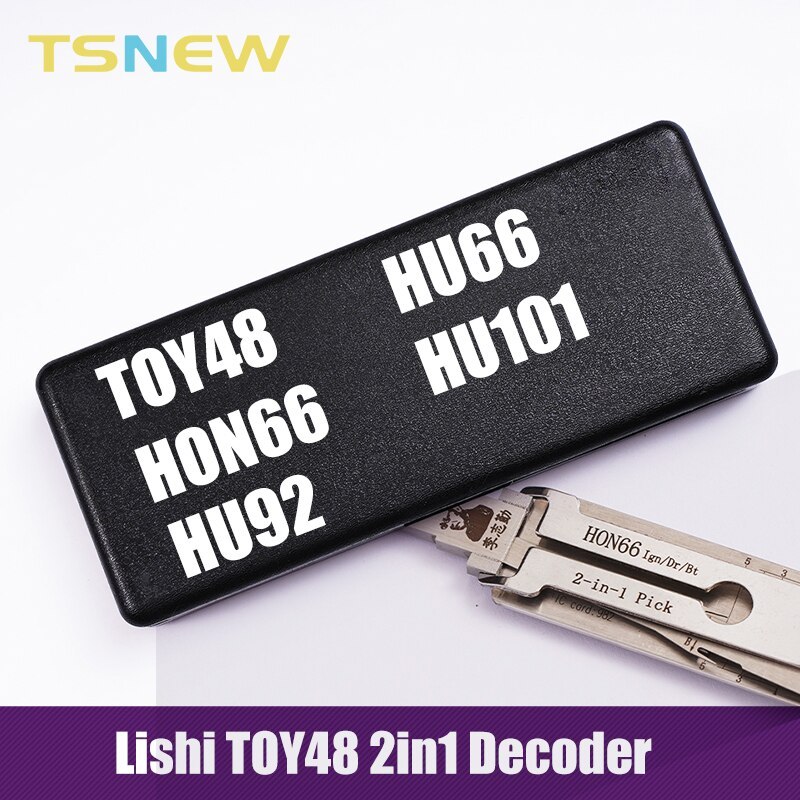 Lishi 2 in 1 Decoder HU100 2in 1 tool HU92 HU66 HU101SIP22 Locksmith Tools forAuto for VW,Audi, Ford,BMW,car key lishi Decoder