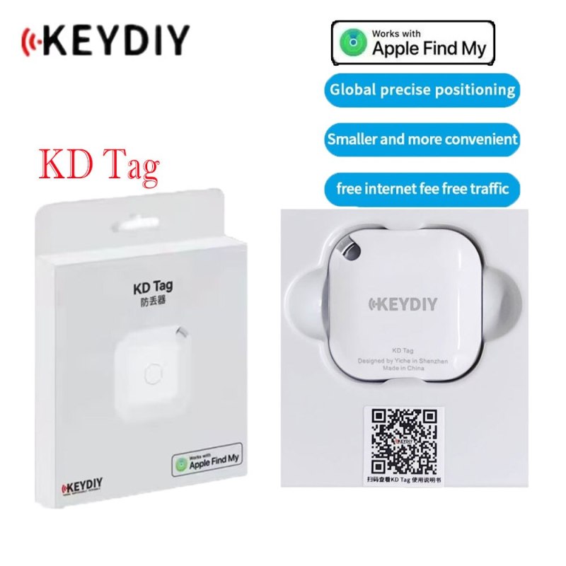 1/4pcs KEYDIY KD Tag Positioner Bluetooth for Tag Anti-loss Device  Anti-lost Elf Positioning Tracker Dog Cat Pet Key for IOS