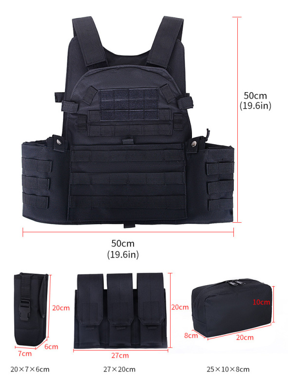 Military Tactical Vest Camouflage Body Armor Sports Wear Hunting Vest Army Molle bulletproof Vest Black