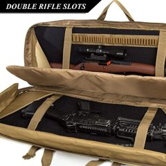 Classic Tactical Double Long Rifle Case Pistol Gun Bag with Bullet Shoulder Strap Carrying Handgun Rifle Case for Hunting Shooting