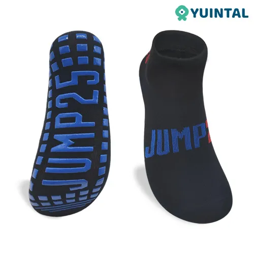 Yuintal Jump Classic athletic grip trampoline performance socks with anti-slip sole