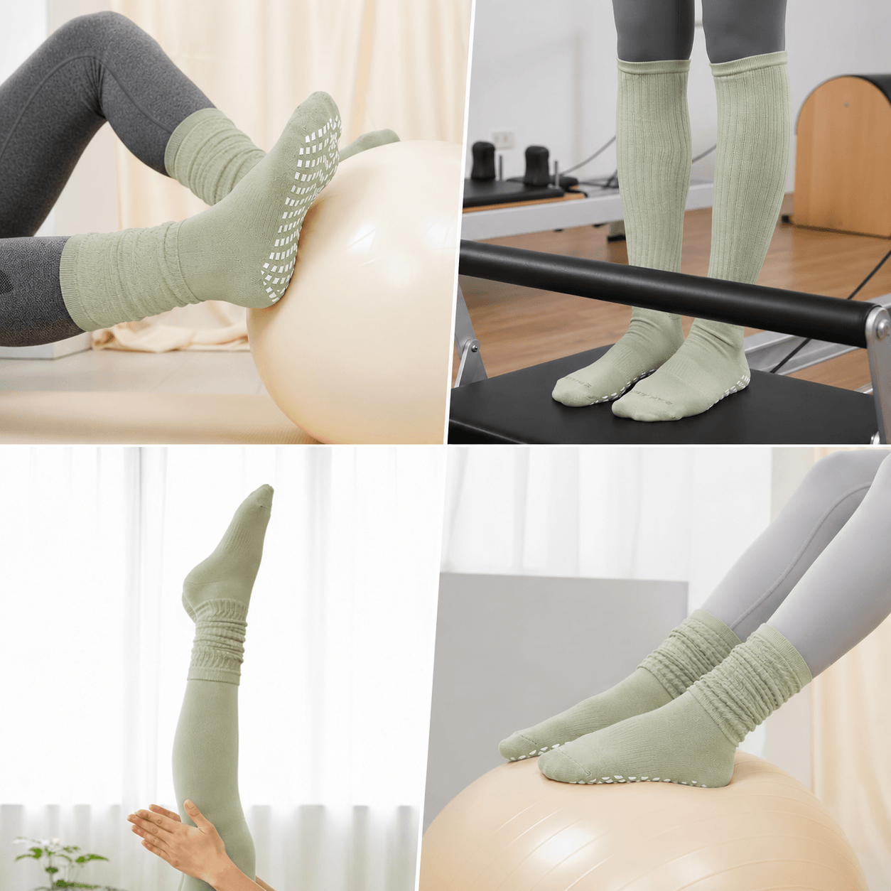 Rehab socks safety design for balance training and physical therapy exercises
