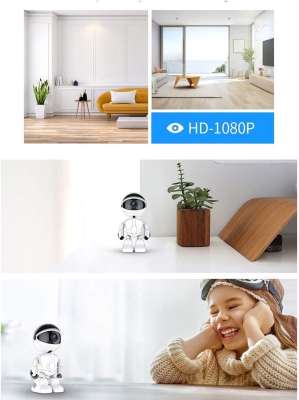 KuWFi WiFi IP Camera Baby Monitor 1080p Automatic Surveillance Camera for Home Security Robot Wireless IP Camera Home Security Pet Monitor Motion Two-
