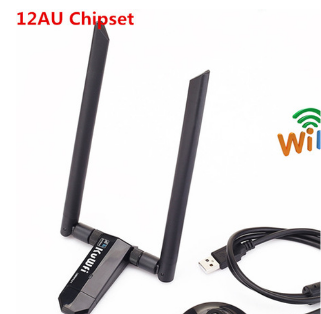 KuWfi 1200Mbps Wireless USB Network Card USB3.0 Dual Band 2.4G&amp;5.8G Wifi Receiver&amp;Wireless Adapter for PC With 2Pcs Antennas