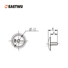 Blue Zine 4.5X25mm Countersunk Capfit Cap Cover Screws Chipboard Self-Embedding head screws