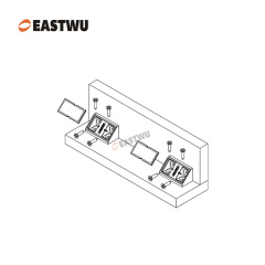 Black Triangle Type Furniture Connector