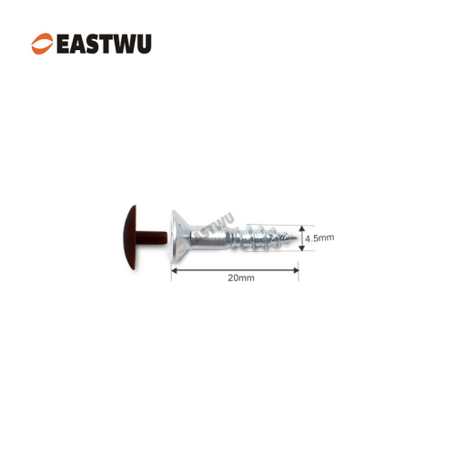 Blue Zine 4.5X20mm Countersunk Capfit Cap Cover Screws Chipboard Self-Embedding head screws