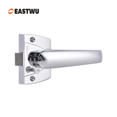 Chrome Three-point Toilet Door Lock（Cut Out Φ7&18mm,Board Thickness 15~20、20~25、30~35mm）