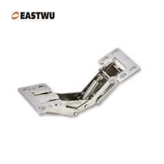 Nickel RV Soft Close Cupboard Door Hinge Cold-rolled Steel NO Drilling Opening Angle 135°