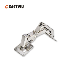 Nickel RV Soft Close Cupboard Door Hinge Cold-rolled Steel NO Drilling Opening Angle 170°
