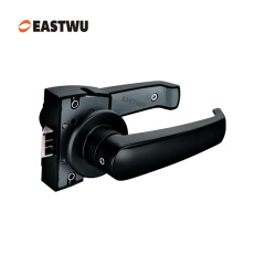 Matt Black Three-point Toilet Door Lock（Cut Out Φ7&18mm,Board Thickness 15~20、20~25、30~35mm）