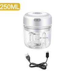 100/250ML Mini Electric Garlic Chopper USB Charging Ginger Masher Machine