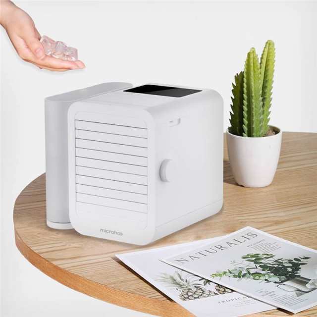 Xiaomi Microhoo 3 In 1 Mini Air Conditioner Water Cooling Fan Cooler Humidifier Bladeless Fan
