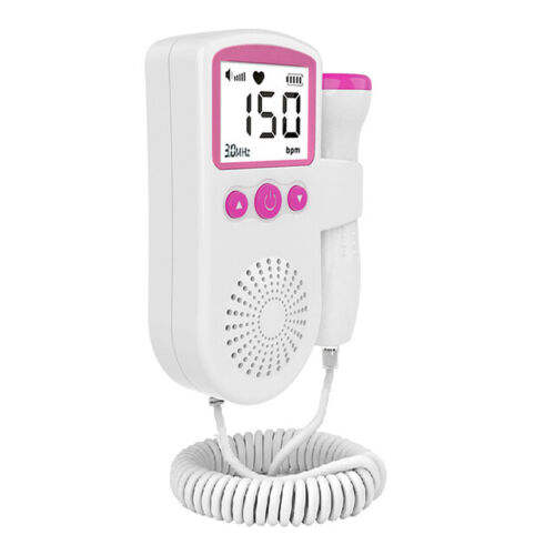 Fetal Doppler Detector Baby Heart Beat Rate Probe Prenatal Monitor Ultrasonic P3