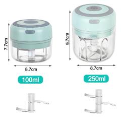 100/250ML Mini Electric Garlic Chopper USB Charging Ginger Masher Machine