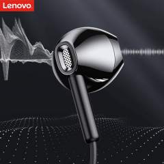 Lenovo XF06 Wired Headphones Noise Canceling In-Ear Headset Wired Earphones with Mic