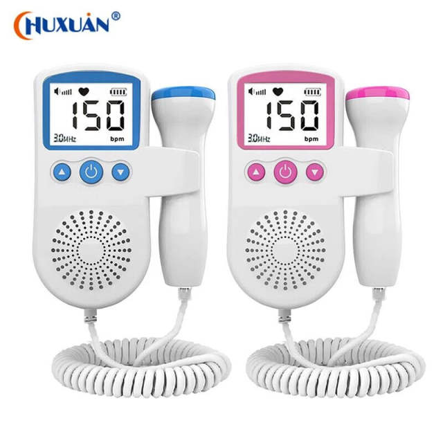 Fetal Doppler Detector Baby Heart Beat Rate Probe Prenatal Monitor Ultrasonic P3