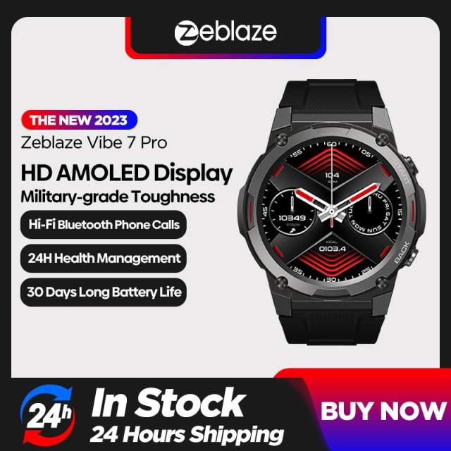 2023 New Zeblaze Vibe 7 Pro Smart Watch 1.43'' AMOLED Display