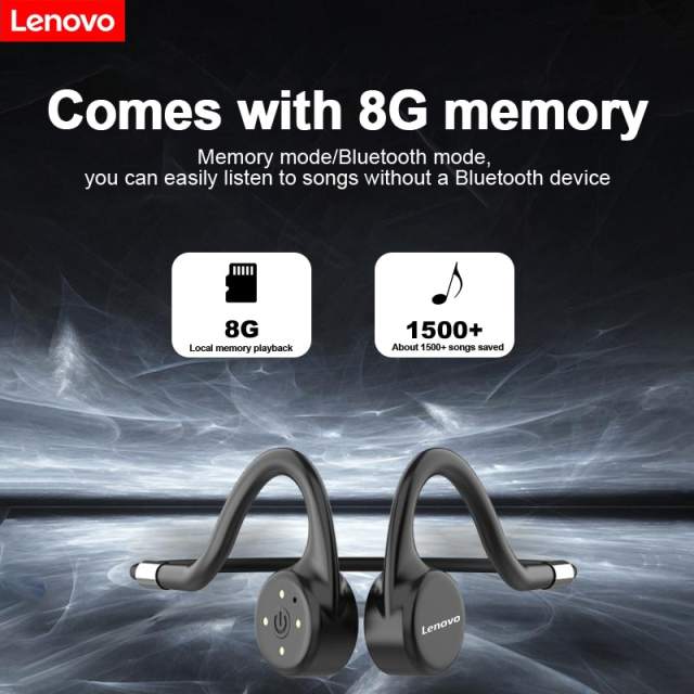 Lenovo X5 Bone Conduction Bluetooth Headphone Wireless Earphone